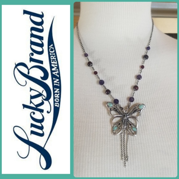 Lucky Brand Jewelry - LUCKY BRAND BUTTERFLY STONE NECKLACE! Lucky Brand Jewelry - LUCKY BRAND BUTTERFLY STONE NECKLACE!